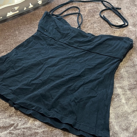 American Eagle Black Strapless Halter Top — Size XS - Picture 3 of 3